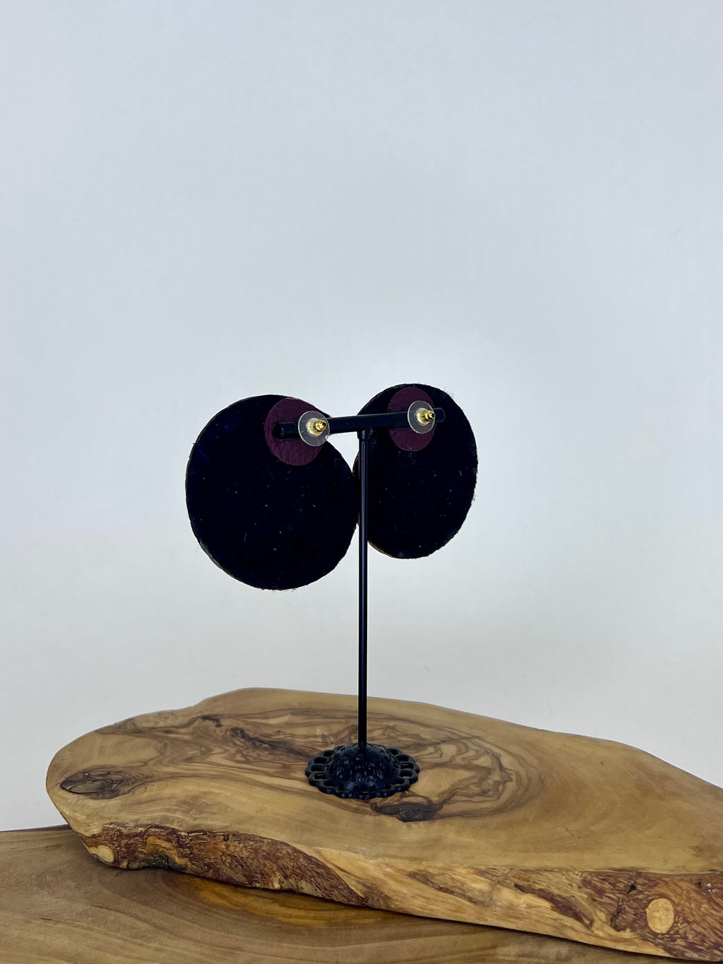 Eclipse Mosaic Layered Disc Statement Earrings