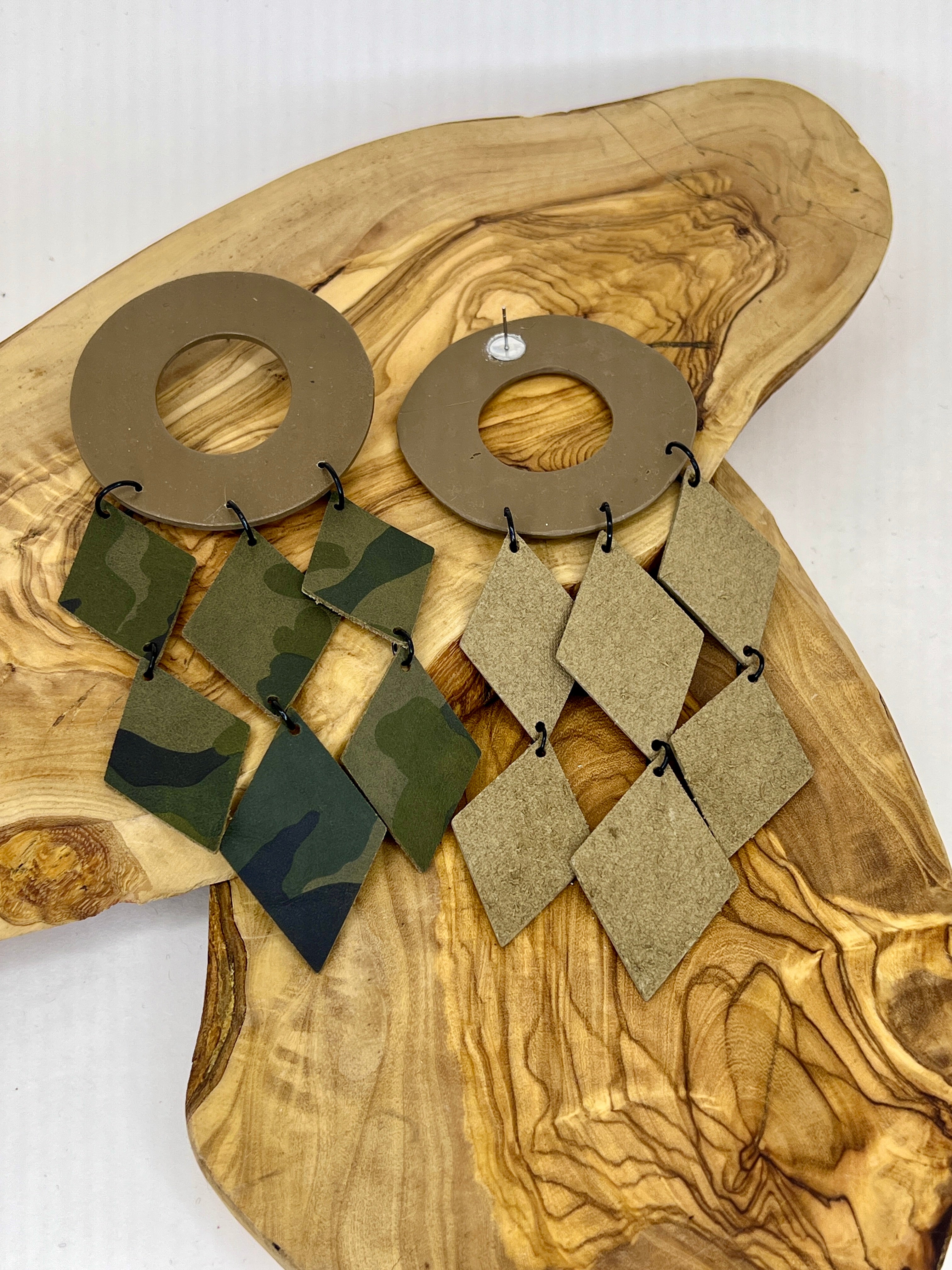 Terrain Link Drop Statement Earrings