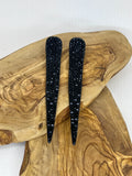 Midnight Spike Crystal Statement Earrings