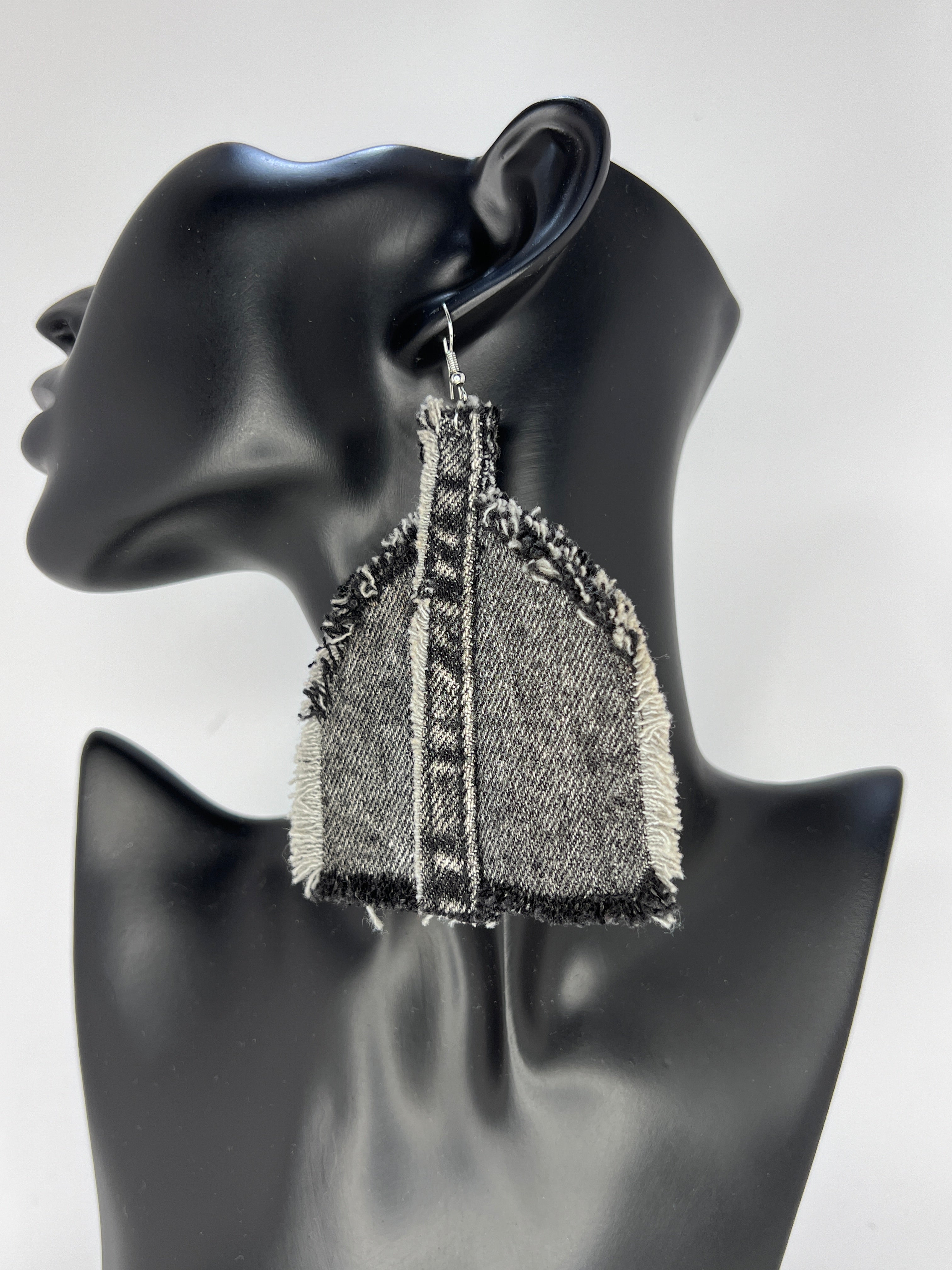 Monochrome Raw Edge Denim Shields